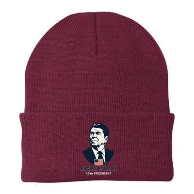 Ronald Reagan 40th President Minimalistic Beanie