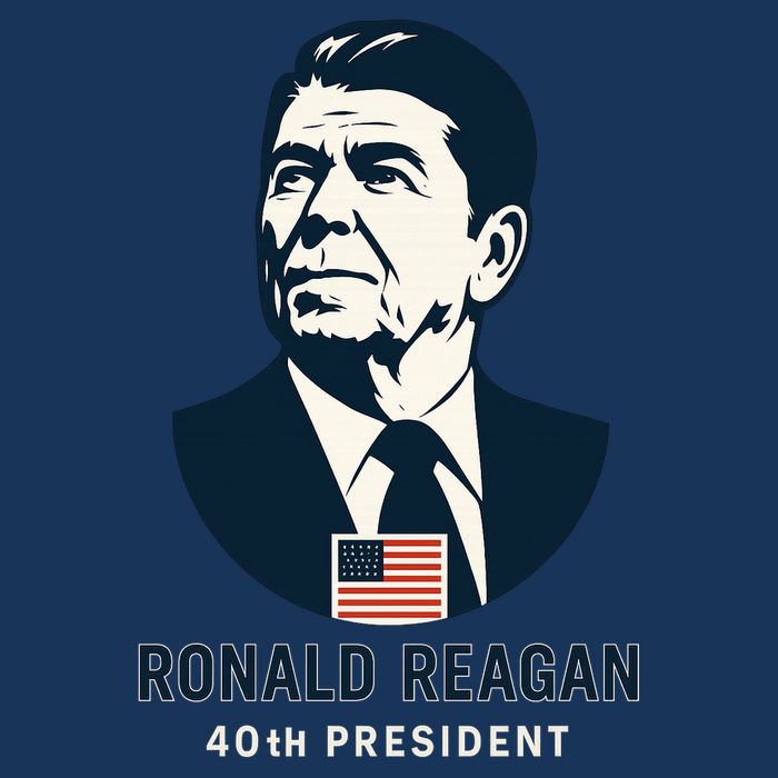 Ronald Reagan 40th President Minimalistic Infant Baby Jersey Bodysuit