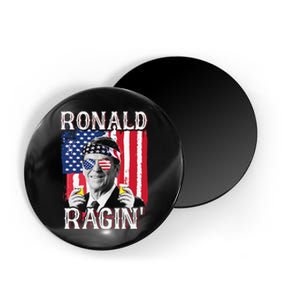 Ronald Ragin' 4th Of July Merica  American Flag Magnet