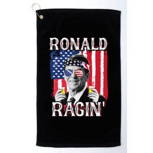 Ronald Ragin' 4th Of July Merica  American Flag Platinum Collection Golf Towel