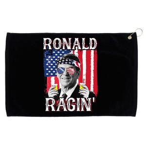 Ronald Ragin' 4th Of July Merica  American Flag Grommeted Golf Towel