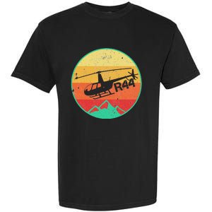 Robinson R 44 Helicopter Helo Aviation Aviator Pilot Gift Garment-Dyed Heavyweight T-Shirt