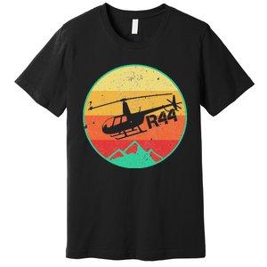 Robinson R 44 Helicopter Helo Aviation Aviator Pilot Gift Premium T-Shirt