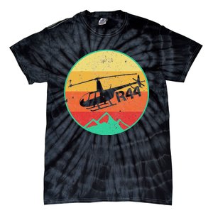 Robinson R 44 Helicopter Helo Aviation Aviator Pilot Gift Tie-Dye T-Shirt