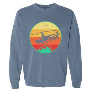 Robinson R 44 Helicopter Helo Aviation Aviator Pilot Gift Garment-Dyed Sweatshirt