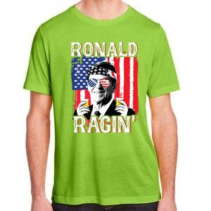 Ronald Ragin 4th Of July Merica Women American Flag Adult ChromaSoft Performance T-Shirt