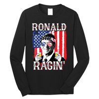 Ronald Ragin 4th Of July Merica Women American Flag Long Sleeve Shirt