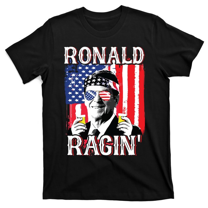 Ronald Ragin 4th Of July Merica Women American Flag T-Shirt