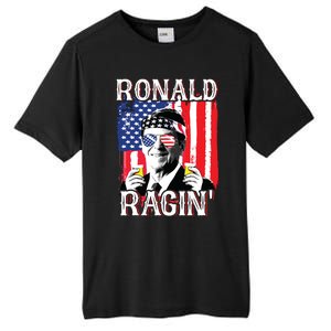 Ronald Ragin 4th Of July Merica Women American Flag Tall Fusion ChromaSoft Performance T-Shirt