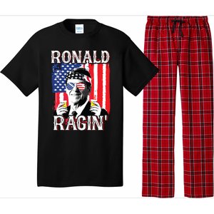 Ronald Ragin 4th Of July Merica Women American Flag Pajama Set