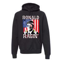 Ronald Ragin 4th Of July Merica Women American Flag Premium Hoodie