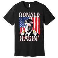 Ronald Ragin 4th Of July Merica Women American Flag Premium T-Shirt