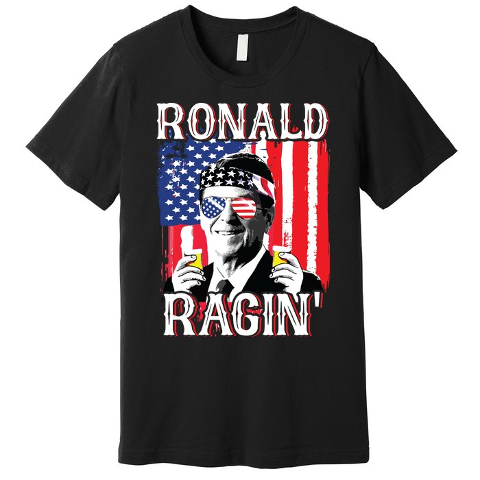 Ronald Ragin 4th Of July Merica Women American Flag Premium T-Shirt