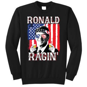 Ronald Ragin 4th Of July Merica Women American Flag Tall Sweatshirt