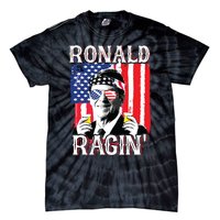 Ronald Ragin 4th Of July Merica Women American Flag Tie-Dye T-Shirt