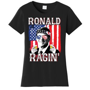 Ronald Ragin 4th Of July Merica Women American Flag Women's T-Shirt