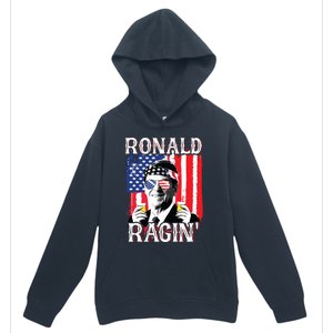 Ronald Ragin 4th Of July Merica Women American Flag Urban Pullover Hoodie