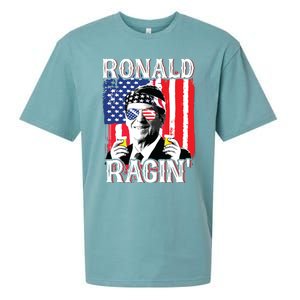 Ronald Ragin 4th Of July Merica Women American Flag Sueded Cloud Jersey T-Shirt