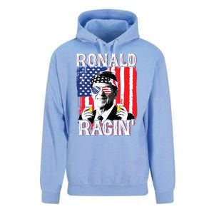 Ronald Ragin 4th Of July Merica Women American Flag Unisex Surf Hoodie