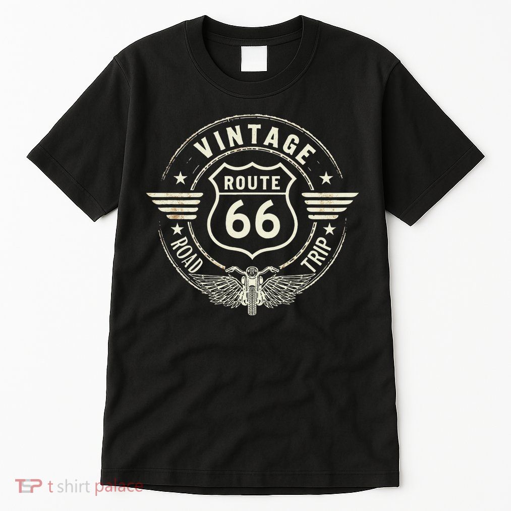 Retro Route 66 Road Trip Vintage Adventure Tall T-Shirt