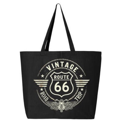 Retro Route 66 Road Trip Vintage Adventure 25L Jumbo Tote