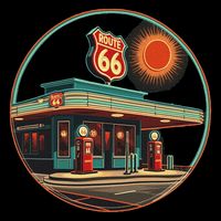 Retro Route 66 Road Trip Vintage Adventure Cooling Performance Crew T-Shirt