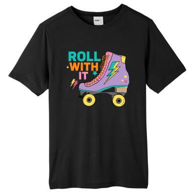 Retro Rollerskates 80S Derby Roller Skating For Teen Girl Tall Fusion ChromaSoft Performance T-Shirt