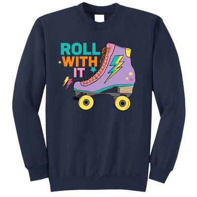 Retro Rollerskates 80S Derby Roller Skating For Teen Girl Sweatshirt