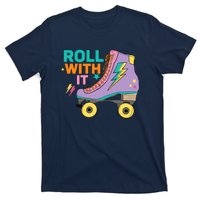 Retro Rollerskates 80S Derby Roller Skating For Teen Girl T-Shirt