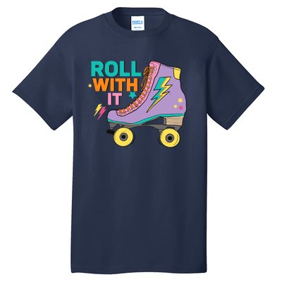 Retro Rollerskates 80S Derby Roller Skating For Teen Girl Tall T-Shirt