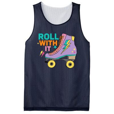 Retro Rollerskates 80S Derby Roller Skating For Teen Girl Mesh Reversible Basketball Jersey Tank