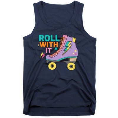 Retro Rollerskates 80S Derby Roller Skating For Teen Girl Tank Top