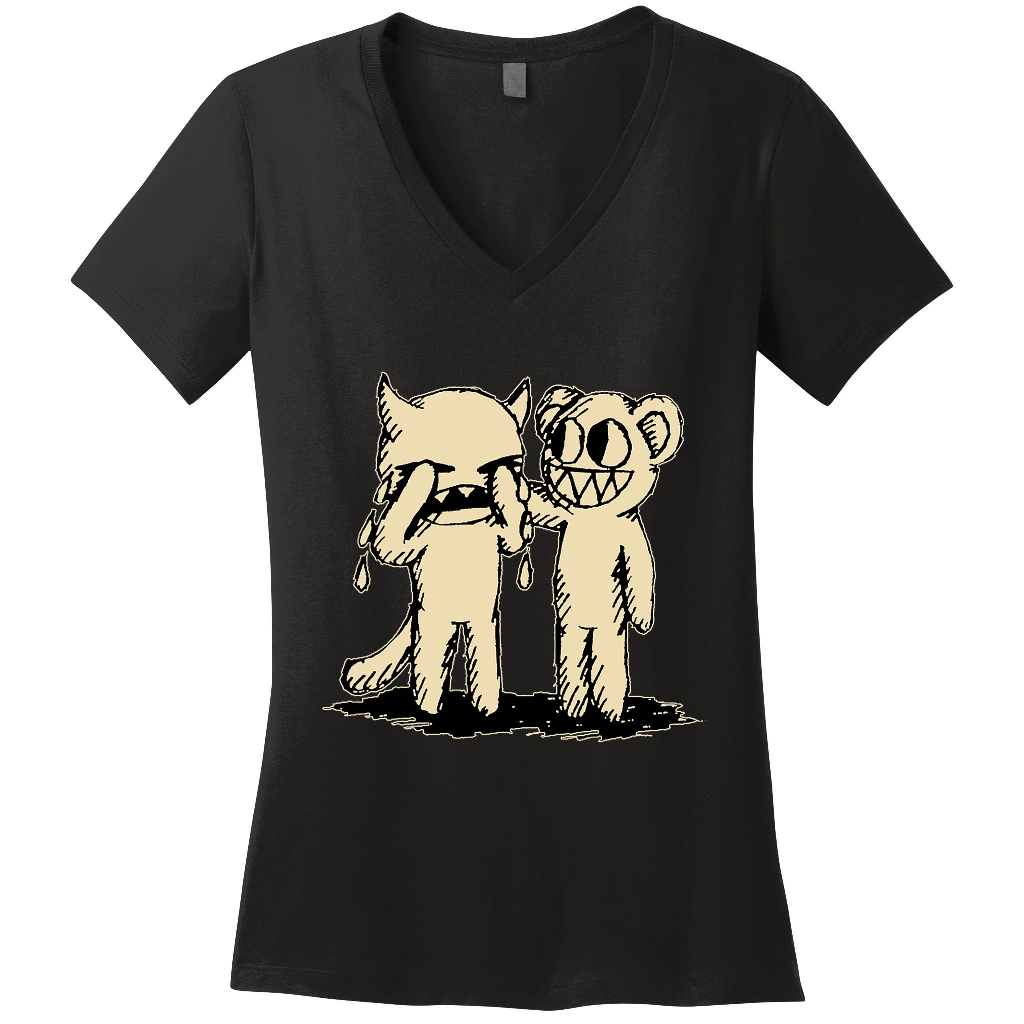 Retro Radiomusic 80s 90s Classic Arts Radio Music 70s Women's V-Neck T-Shirt