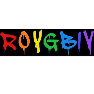 Roygbiv Rainbow Artist Art Student Teacher Bumper Sticker