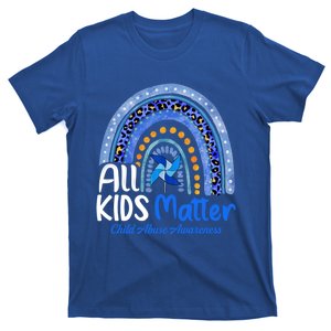 Retro Rainbow All Matter Pinwheel Abuse Awareness Cool Gift T-Shirt