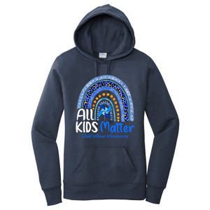 Retro Rainbow All Matter Pinwheel Abuse Awareness Cool Gift Women's Pullover Hoodie