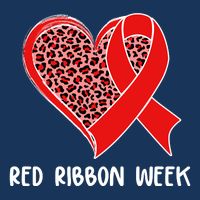 Red Ribbon Awareness Week Leopard Print Heart Infant Baby Jersey Bodysuit