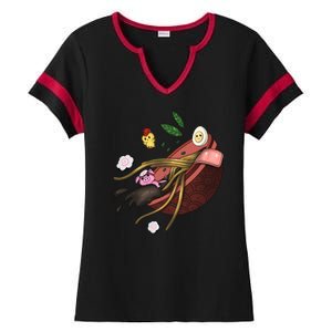 Ramen Ladies Halftime Notch Neck Tee