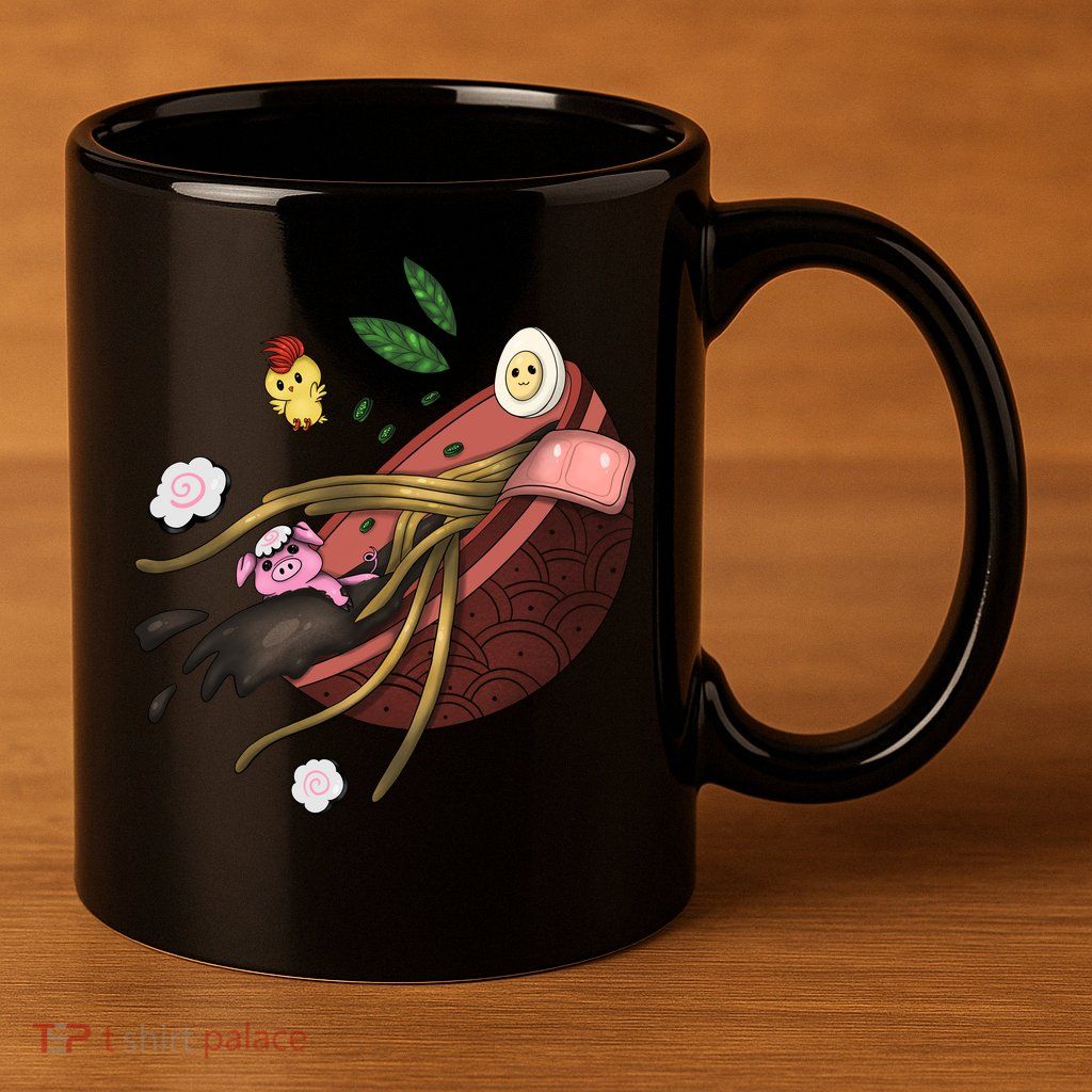 Ramen 11oz C Handle Ceramic Mug