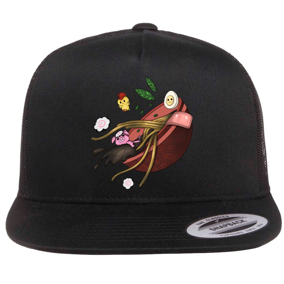 Ramen Flat Bill Trucker Hat
