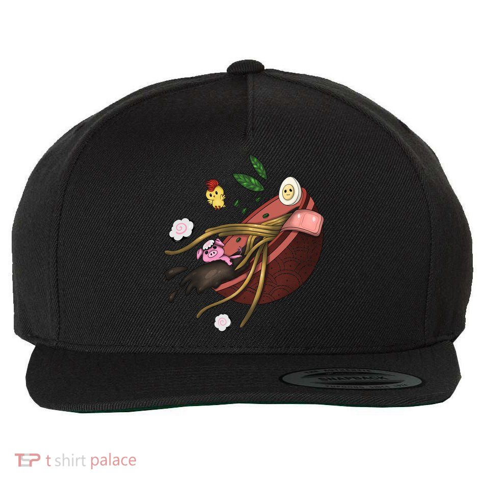Ramen Wool Snapback Cap