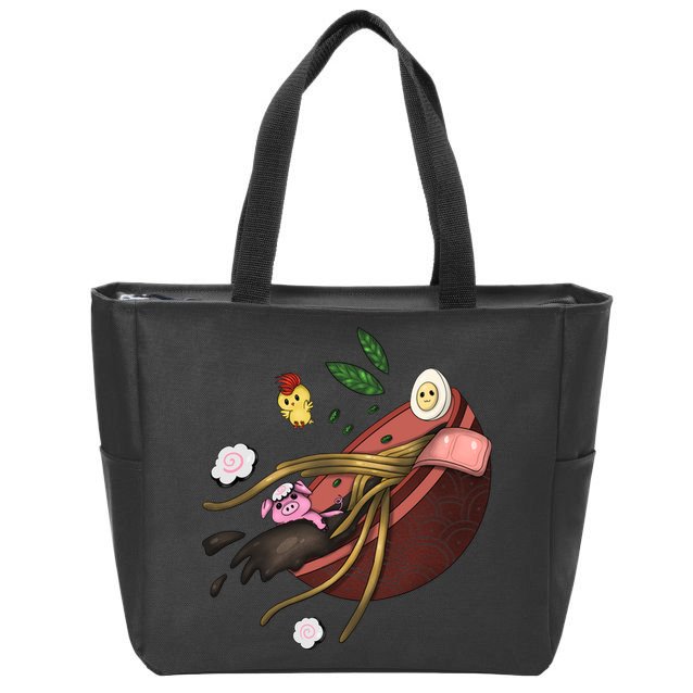 Ramen Zip Tote Bag