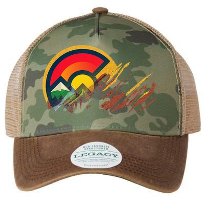 Red Rocks Amphitheater Colorado State Flag Legacy Tie Dye Trucker Hat