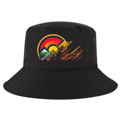 Red Rocks Amphitheater Colorado State Flag Cool Comfort Performance Bucket Hat