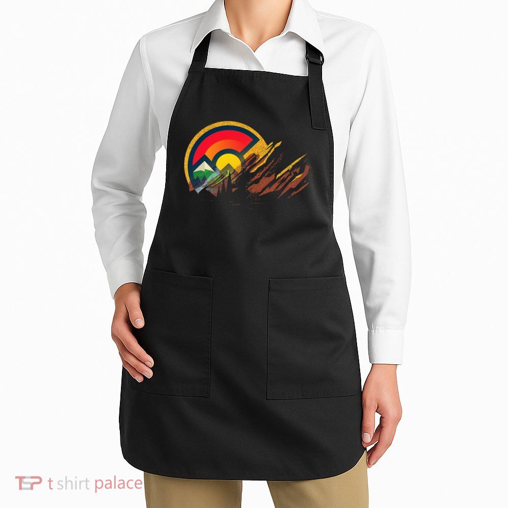 Red Rocks Amphitheater Colorado State Flag Apron