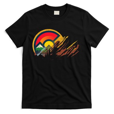 Red Rocks Amphitheater Colorado State Flag T-Shirt