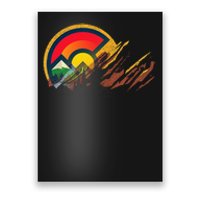 Red Rocks Amphitheater Colorado State Flag Poster