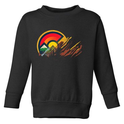 Red Rocks Amphitheater Colorado State Flag Toddler Sweatshirt