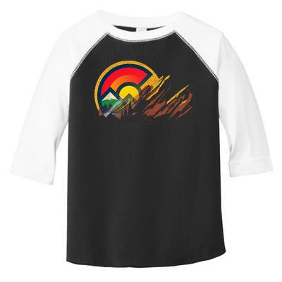 Red Rocks Amphitheater Colorado State Flag Toddler Fine Jersey T-Shirt