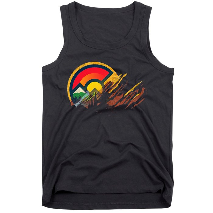 Red Rocks Amphitheater Colorado State Flag Tank Top